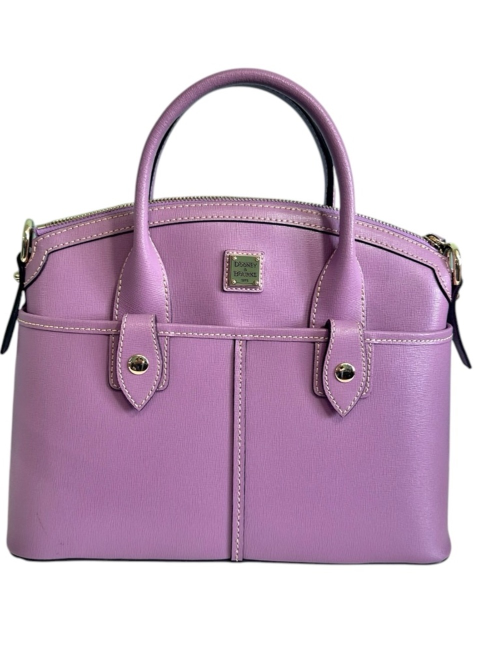 Dooney & Bourke Lavender Satchel Purse - Picture 2 of 12